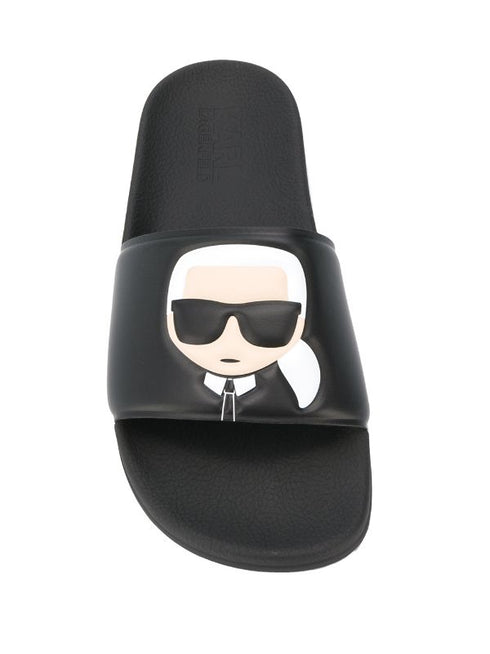 Karl Lagerfeld Ikonic slides כפכפי קרל לגרפלד לגבר